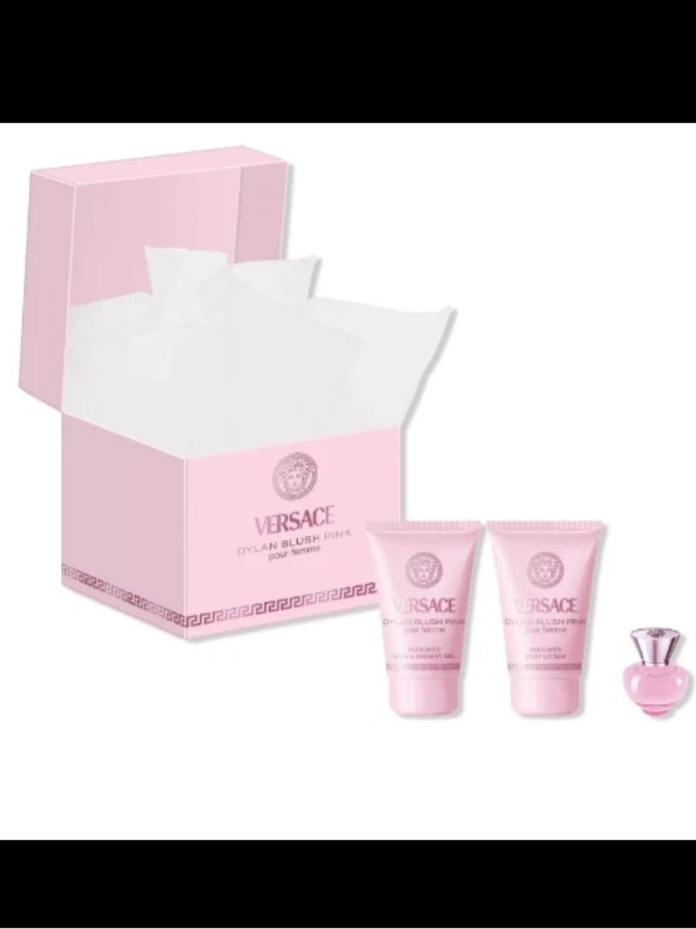 🆕🌸VERSACE Dylan Blush Pink Skincare & Mini Fragrance Set